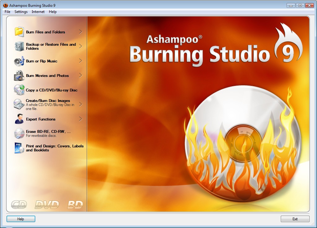 Ashampoo Burning Studio Free - Best DVD burning software
